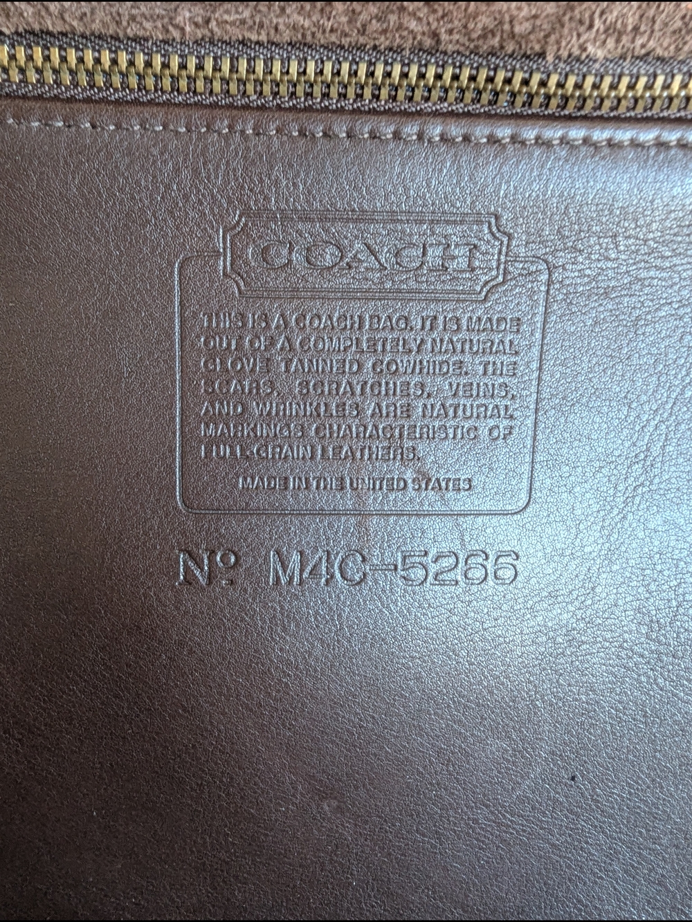 vintage Coach BeekmanBriefcase (Style #5266), an iconic dowel-top design first - Picture 11 of 12